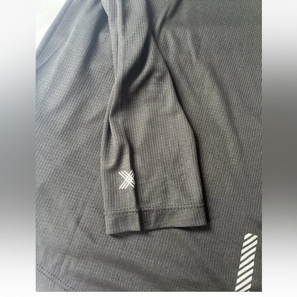 Adidas Activewear Top Mens Medium Black 1/4 Zip High Neck Long Sleeve - Picture 3 of 7